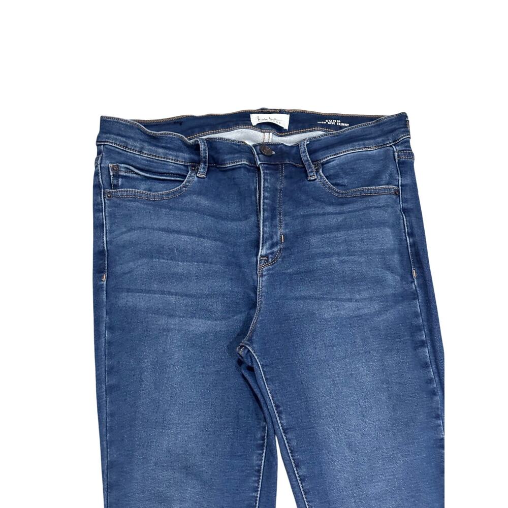 Nicole miller 8 high rise soho skinny jeans euc flattering stretch